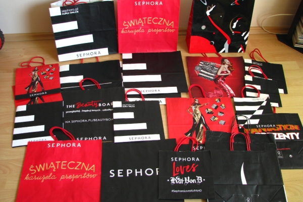Ogłoszenie - Prezentowa torebka, torba papierowa po zakupach Douglas, Sephora, Marionnaud i inne. Zdjęcie 2