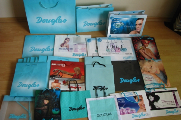Ogłoszenie - Prezentowa torebka, torba papierowa po zakupach Douglas, Sephora, Marionnaud i inne. Zdjęcie 1