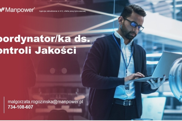 Ogłoszenie - Koordynator/Koordynatorka ds. kontroli jakości. Zdjęcie 1
