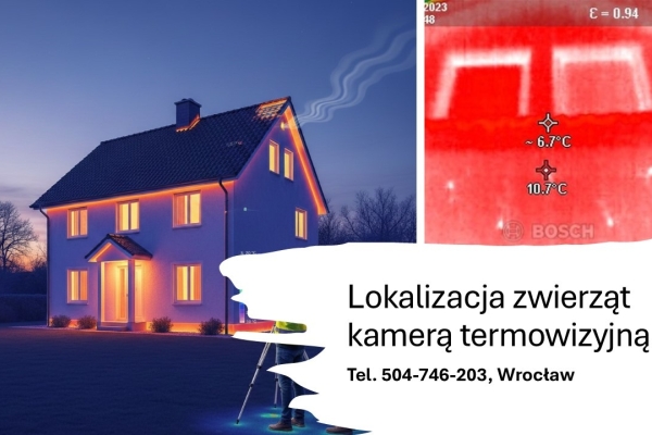 Ogłoszenie - Poszukiwanie zaginionych zwierząt, termowizją, tel. 504-746-203, Wrocław, cena. Zdjęcie 1