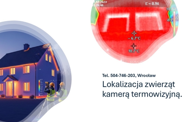 Ogłoszenie - Lokalizacja zwierząt przy pomocy kamery termowizyjnej, tel. 504-746-203, Wrocław, cennik. Zdjęcie 1