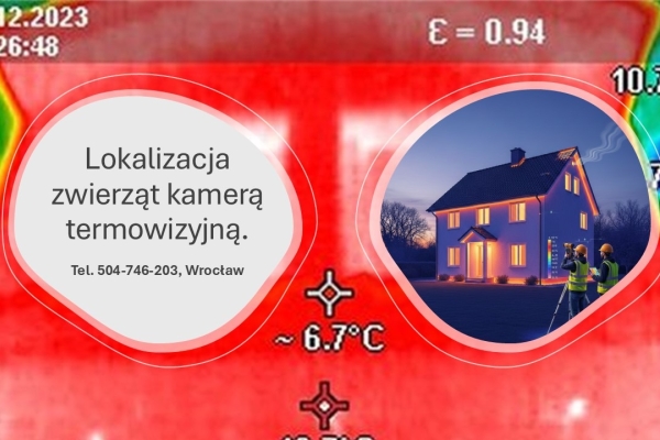 Ogłoszenie - Odnajdywanie zwierząt kamerą termowizyjną, lokalizowanie, tel. 504-746-203,  Wrocław. Zdjęcie 1