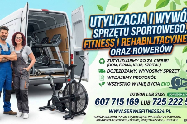 Ogłoszenie - Utylizacja Sprzętu Fitness i Skuterów Inwalidzkich - Warszawa, Konstancin, Mazowsze. Zdjęcie 1
