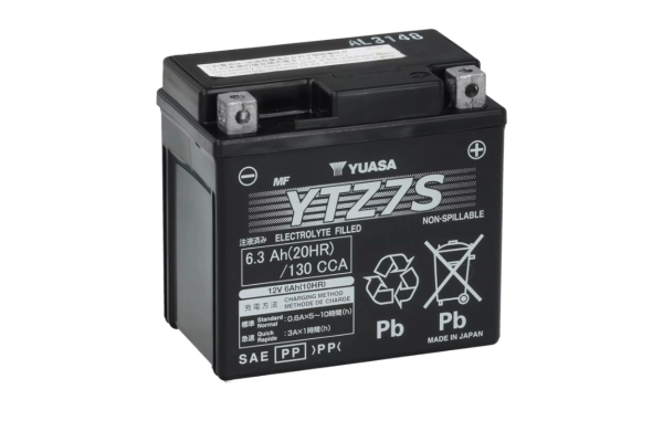 Ogłoszenie - Akumulator motocyklowy YUASA YTZ7S Wet Charge 6Ah 130Ah. Zdjęcie 1