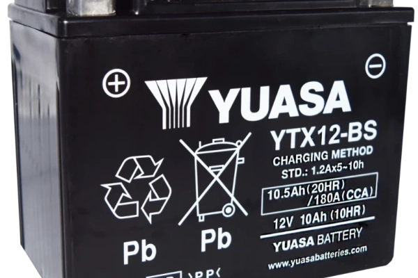 Ogłoszenie - Akumulator motocyklowy 10,5Ah 180A YUASA YTX12-BS AGM. Zdjęcie 1
