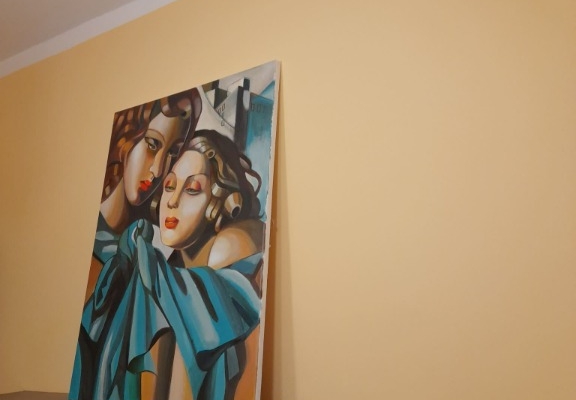 Ogłoszenie - Sprzedam obraz malowany ręcznie - tamara łempicka - Dziewczyny. Zdjęcie 3