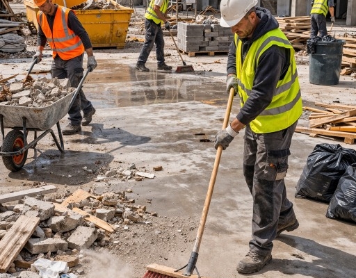 Ogłoszenie - Sprzątanie na budowie, na placu budowy, wywóz śmieci, tel. 504-746-203, cennik, Wrocław. Zdjęcie 1