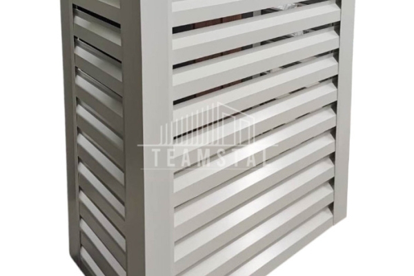 Ogłoszenie - Osłona klimatyzatora – pompy ciepła 100x40x150 cm biały TS1217. Zdjęcie 1