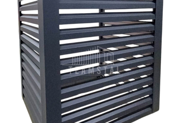 Ogłoszenie - Osłona klimatyzatora – pompy ciepła 100x60x160 cm antracyt TS1218. Zdjęcie 1