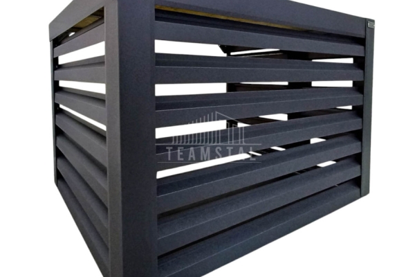 Ogłoszenie - Osłona klimatyzatora – pompy ciepła 110x60x80cm cm antracyt TS1219. Zdjęcie 1
