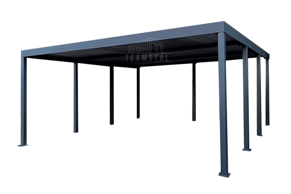 Ogłoszenie - CarPort PREMIUM - wiata samochodowa 6x6 - antracyt TS1225. Zdjęcie 1