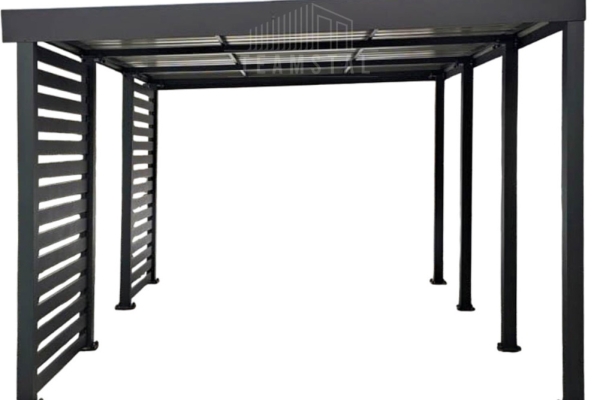 Ogłoszenie - Carport PREMIUM - Wiata samochodowa 4x5 - antracyt - dodatkowa zabudowa TS1226. Zdjęcie 1