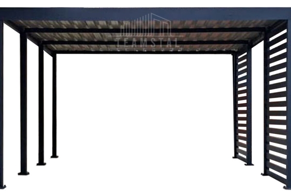 Ogłoszenie - Carport PREMIUM - Wiata samochodowa 4x5m - antracyt - dodatkowa zabudowa TS1227. Zdjęcie 1
