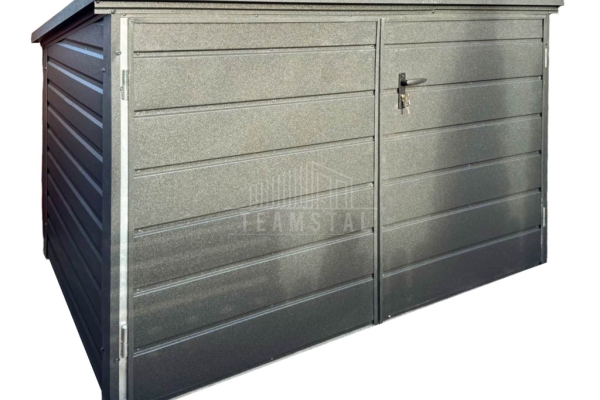 Ogłoszenie - Box rowerowy – schowek Moto-Box 2×1,3m – antracyt TS1235. Zdjęcie 1