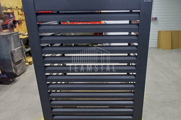 Ogłoszenie - Osłona klimatyzatora – pompy ciepła 100x60x160 cm antracyt TS1218. Zdjęcie 2