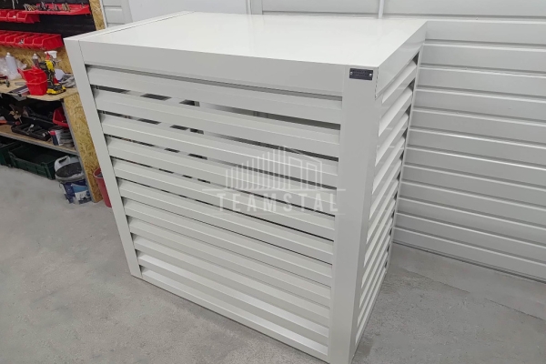 Ogłoszenie - Osłona klimatyzatora – pompy ciepła 120x40x140 cm biały TS1220. Zdjęcie 2