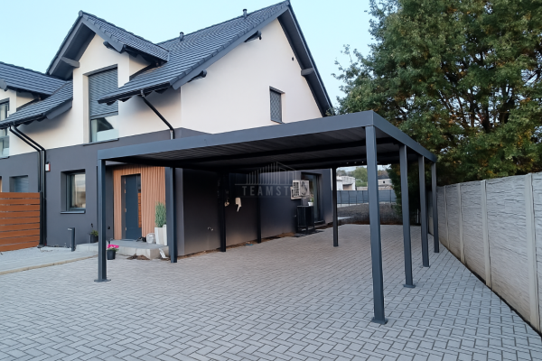 Ogłoszenie - CarPort PREMIUM - wiata samochodowa 6x6 - antracyt TS1225. Zdjęcie 2