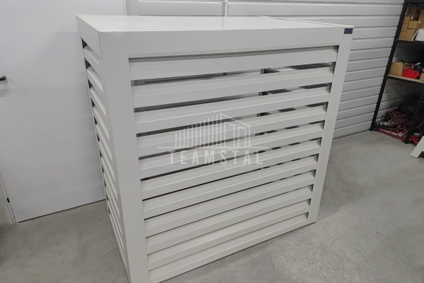 Ogłoszenie - Osłona klimatyzatora – pompy ciepła 120x40x140 cm biały TS1220. Zdjęcie 3