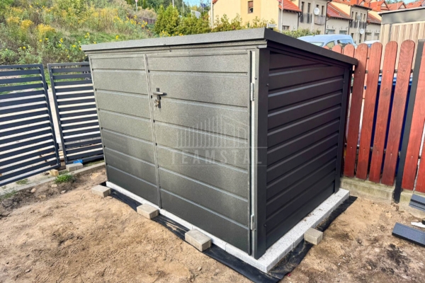 Ogłoszenie - Box rowerowy – schowek Moto-Box 2×1,3m – antracyt TS1235. Zdjęcie 2