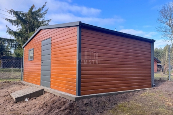 Ogłoszenie - Schowek - domek ogrodowy 6x4,5m - drzwi - okno - rynny - złoty dąb - drewnopodobny - dach dwuspadowy - rynny TS1159. Zdjęcie 2