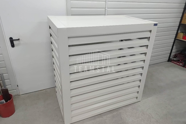 Ogłoszenie - Osłona klimatyzatora – pompy ciepła 120x40x140 cm biały TS1220. Zdjęcie 4