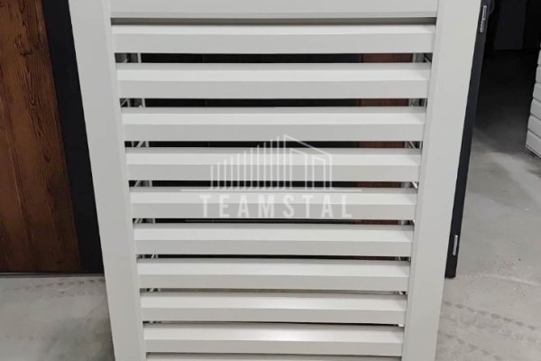 Ogłoszenie - Osłona klimatyzatora – pompy ciepła 100x40x150 cm biały TS1217. Zdjęcie 4