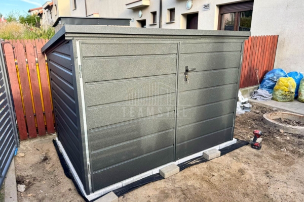 Ogłoszenie - Box rowerowy – schowek Moto-Box 2×1,3m – antracyt TS1235. Zdjęcie 5