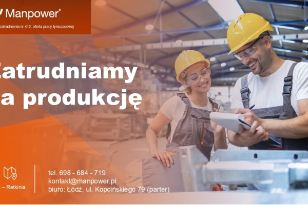 Ogłoszenie - Praca na produkcji (umowa zlecenie). Zdjęcie 1