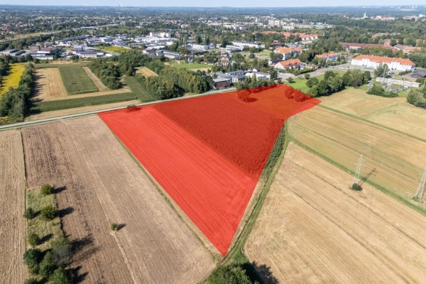 Ogłoszenie - Atrakcyjny teren inwestycyjny pod zabudowę usługową o powierzchni 3,291 ha w Oświęcimiu. Zdjęcie 1