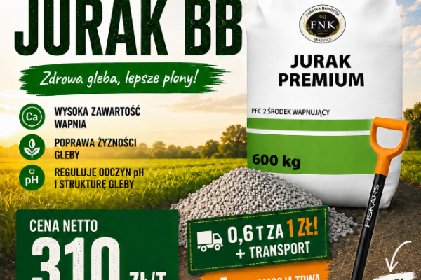 Ogłoszenie - Wapno granulowane bez magnezu Jurak Premium. Zdjęcie 1