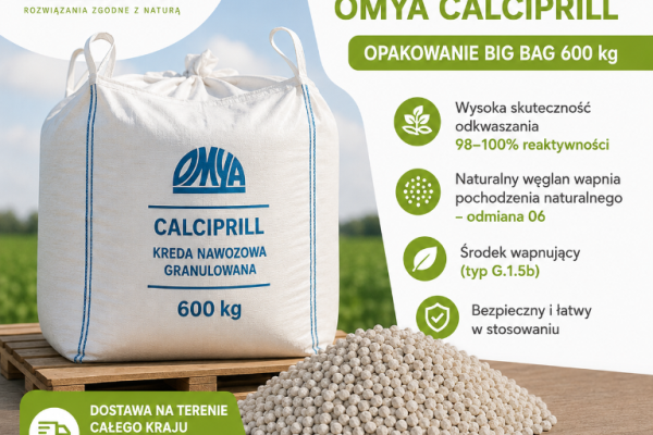 Ogłoszenie - KREDA NAWOZOWA GRANULOWANA OMYA CALCIPRILL. Zdjęcie 1