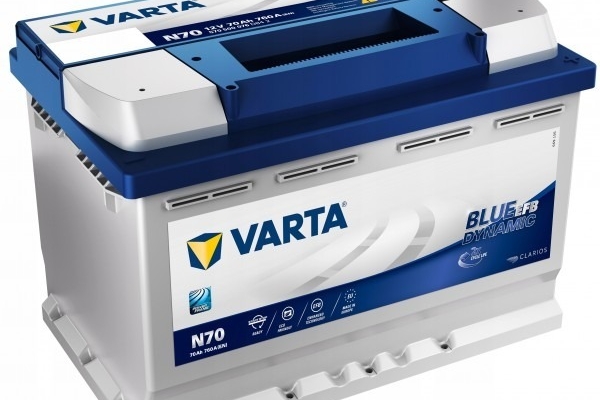 Ogłoszenie - Akumulator Varta Blue Dynamic EFB START&STOP 70Ah 760A N70. Zdjęcie 1