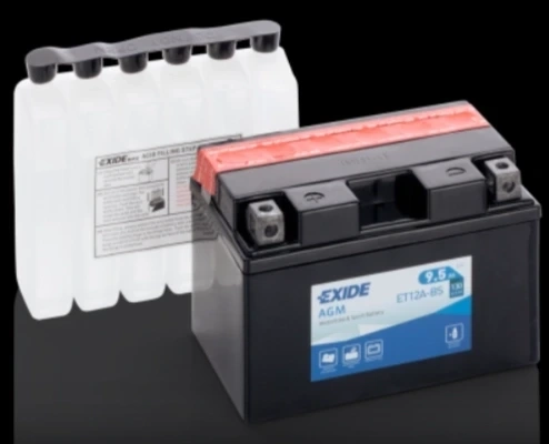 Ogłoszenie - Akumulator MOTO 9.5Ah 130A EXIDE ET12A-BS L+. Zdjęcie 1