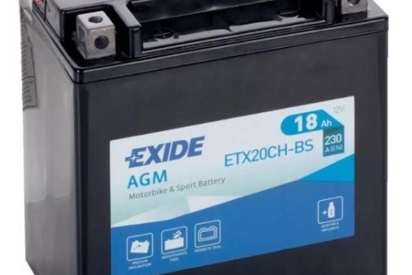 Ogłoszenie - Akumulator MOTO 18Ah 230A EXIDE ETX20CH-BS L+. Zdjęcie 1