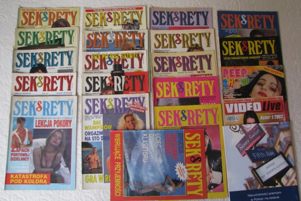 Ogłoszenie - SEKsRETY – magazyn erotyczny dla dorosłych 1996 – 1997 Peep Show i Video Life, miesięcznik gazeta. Zdjęcie 1