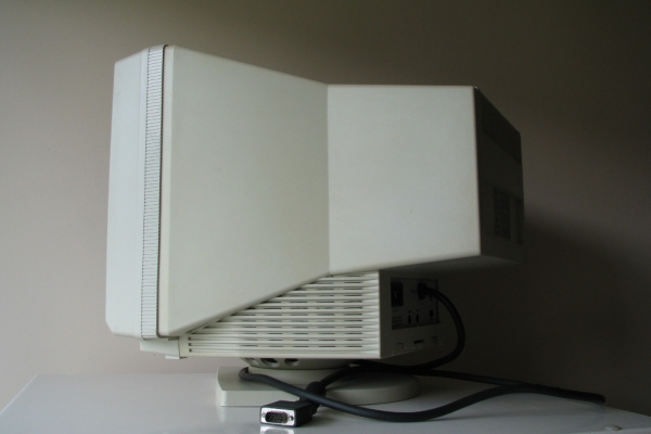 Ogłoszenie - Monitor do komputera CRT Microspot, 14 cali, 1995r. Retro Gaming PC DOS SVGA. Zdjęcie 5