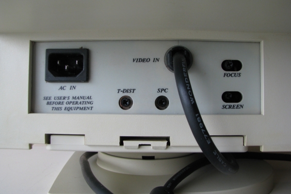 Ogłoszenie - Monitor do komputera CRT Microspot, 14 cali, 1995r. Retro Gaming PC DOS SVGA. Zdjęcie 8