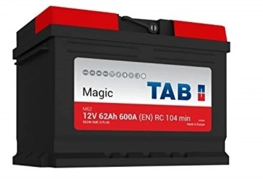 Ogłoszenie - Akumulator 62Ah 600A TAB MAGIC. Zdjęcie 1