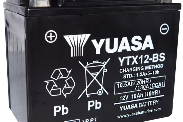 Ogłoszenie - Akumulator motocyklowy 10,5Ah 180A YUASA YTX12-BS AGM. Zdjęcie 1