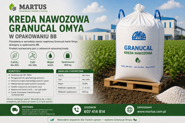 Ogłoszenie - Kreda nawozowa Granucal Omya w opakowaniu BB. Zdjęcie 1
