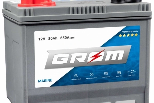 Ogłoszenie - Akumulator Grom Marine 80Ah 650A M31-DC. Zdjęcie 1
