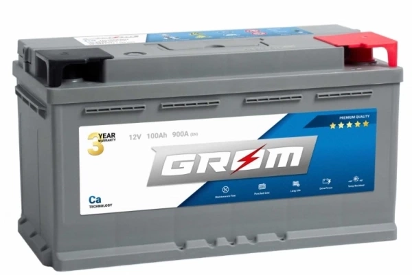 Ogłoszenie - Akumulator GROM Premium 100Ah 900A. Zdjęcie 1
