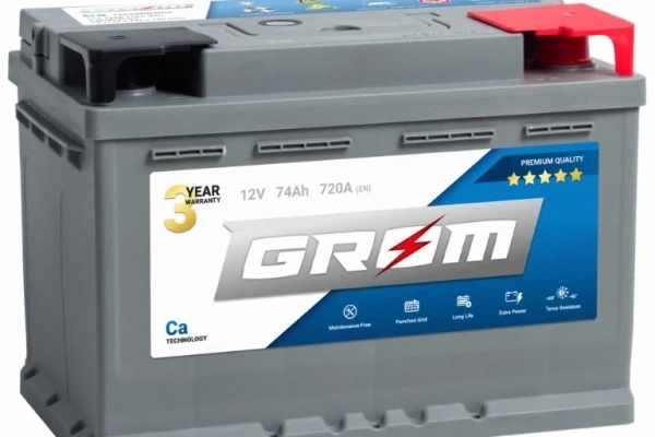 Ogłoszenie - Akumulator Grom Premium 74Ah 720A. Zdjęcie 1