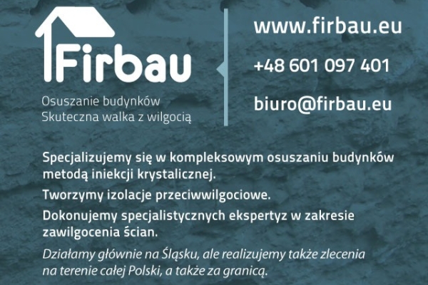 Ogłoszenie - izolacje przeciwwilgociowe budynków ścian fundamentów piwnic FIRBAU. Zdjęcie 2