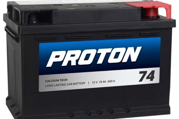Ogłoszenie - Akumulator 74Ah 620A PROTON niski / wysoki. Zdjęcie 1