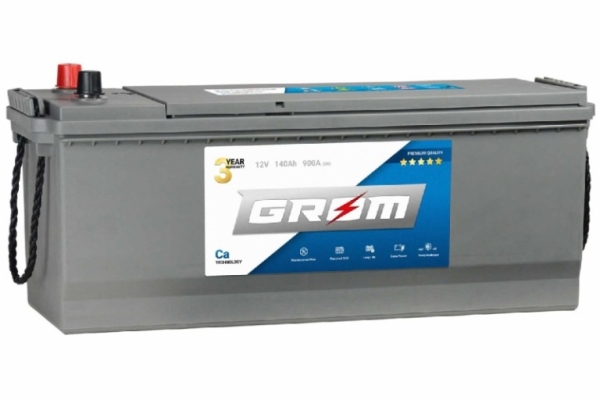 Ogłoszenie - Akumulator Grom Premium 140Ah 900A EN lewy plus. Zdjęcie 1