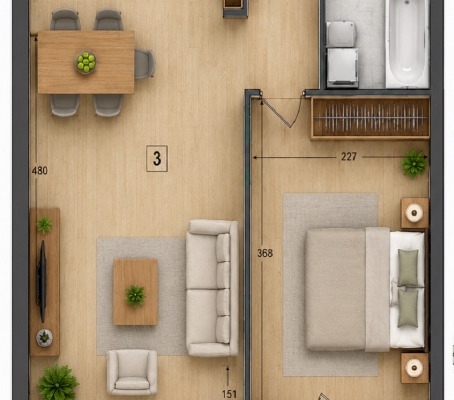 Ogłoszenie - 1pok, 27met, Okolice Słowiańskiej BALKON/KOMÓRKA/MP (Wrocław). Zdjęcie 2