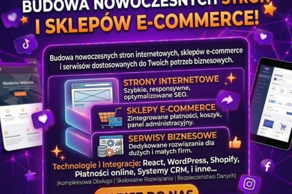 Ogłoszenie - Strony internetowe i sklepy online | Pełna responsywność. Zdjęcie 1