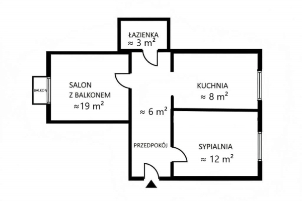 Ogłoszenie - Dwupokojowe mieszkanie w centrum Siedlec!. Zdjęcie 5
