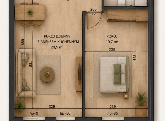 Ogłoszenie - 2pok, 39met, okolice Herbsta BALKON/GARAŻ/WINDA (Wrocław). Zdjęcie 7